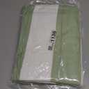 CLOWOOD Plush Oversized Beach Towel - Cotton 40 x 70 Inch Large Thick Grass Green Striped Cabana Pool Swimming Towel