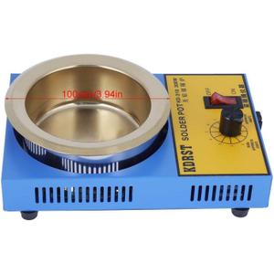 Soldering Desoldering Bath, Solder Pot, Portable Electronic Wire Production for Coil Pin Tin Plating Electronic (US standard 110V)