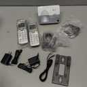 AT&T EL51203 DECT 6.0 2-Handset Cordless Phone - Full Duplex Handset Speakerphone, Caller ID/Call Waiting, Backlit Keypad & Display, Intercom, ECO Mode, White/Silver