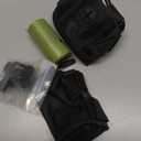 Dog Waste Bag Dispenser Pet Poop Bags Holder for Doggie Waste Bags Dispensers Soft Fabric Zipper Small Doggy Puppy Pouch for Leash Accessory Attachment with Carrier,Paw Print, No-XYBbk (2 Count (Pack of 2))