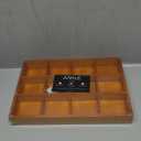 Juvale Wooden Drawer Organizer with 12 Compartments, Divided Tray for Arts and Crafts Supplies, Stationery, Small Items, 12 Grid Sorting Tray, Dark Brown (13.2 x 9.2 x 1.5 Inches) (Cedar)