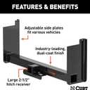 Universal Weld-On Trailer Hitch, 2-1/2" Receiver (Up to 44" Frames, 18" Drop)