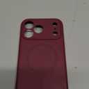 Miracase Magnetic for iPhone 17 Pro Max Case, Compatible with MagSafe, Integrated Silicone Camera Control Cover, 3.0mm Thicken Shockproof Drop Protection Phone Case for 17 ProMax, Wine Red