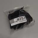 Geluboao Bikini Set for Women Solid V Neck Knot Front Push Up High Leg Thong Two Piece Swimsuit (Large, Black)