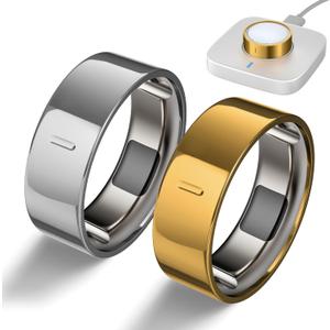 High-Gloss Plated Covers Compatible with Oura Ring Gen 4/Oura Gen 3 Cover, Anti-Scratch Ultra-Thin TPU Ring Protector Case Accessories for Women Men - Not for Oura 4 Ceramic (Size 6, Gold+Silver)