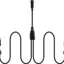ALOVECO 2-in-1 Splitter, Extension Wires for 6-in-1 Outdoor Spotlights, Waterproof for DIY Decoration