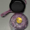 Chef Joe Sasto Small Skillet with Lid, Enameled Cast Iron, Small Frying Pan for Eggs, Omelets & Single Servings, Sweet Treats, Professional Cookware, Induction Compatible, Oven & Dishwasher Safe