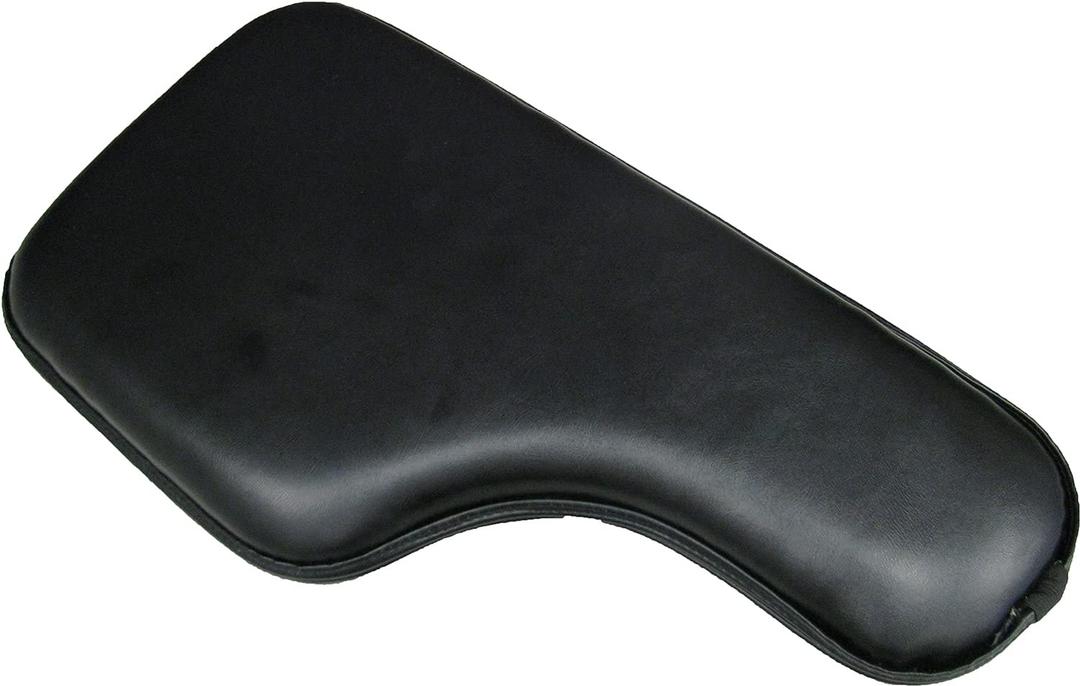 TAGAC010022 Wheelchair Half Lap Tray, Black Padded Vinyl, Flip-Up Hardware, Right, TAG010022