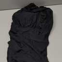 Yonique Women Plus Size One Piece Swimsuit Tummy Control Bathing Suits Lace up Plunge Swimwear Black 26W