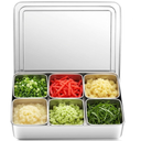 Boao 6 Compartment 304 Yakumi Pans Stainless Steel Seasoning Condiment Container with Lids Spoons, Japanese Yakumi Pans Mini Sauces Salad Dressings Storage for Food, Herbs, Spices