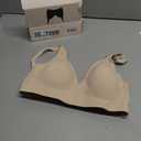 2026 Women Jelly Seamless Wireless Push Up Bras Deep V No Underwire Supportive Everyday Bra Full Coverage Plunge Bralettes (Beige)