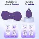 Wireless TENS & EMS Unit Back Pain Relief Massager - APP Controlled Bluetooth EMS Muscle Stimulator Machine for Back Shoulder Leg Neck Pain Relief