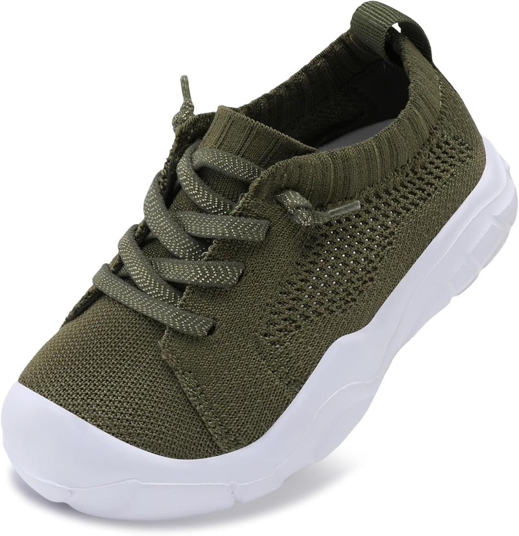 LeIsfIt Toddler Shoes Boys Girls Barefoot Shoes Kids Breathable Sneakers Tennis Shoes Slip on Shoes Size 4