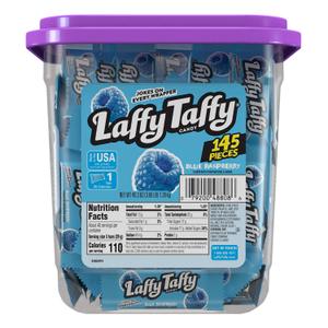 Laffy Taffy Candy, Blue Raspberry Flavored, Individually Wrapped Candy (145 Pieces) (49.3 Ounce (Pack of 1))