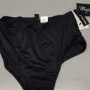 Maxine of Hollywood Women's High Waist Hipster Bikini Swimsuit Bottom (12, Black)