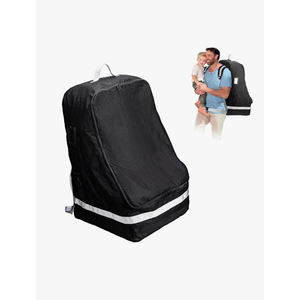 Car Seat Travel Bag Compatible with Nuna, Infant Car Seat Bags for Air Travel, Large Padded Car Seat Backpack for Airplane, Easy to Store, Black