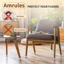 36Pcs Square Chair Leg Floor Protectors, Silicone Chair Feet Caps to Protect Tile Floors, Felt Pads Furniture Leg Caps Covers from Scratches and Noise (Clear, Small Fit:0.76"-1.02")