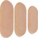 OLYCRAFT 3Pcs Oval Pottery Molds for Clay Ceramic Wood Pottery Tools Clay Drying Board Oval Potterys Molds Plate Forming Mold for Clays Ceramics Making Handbuliding Plates - 3 Sizes