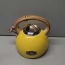 Tea Kettle for Stovetop, 2.7 Quart Loud Whistle Stovetop Teapots, Food Grade Stainless Steel Tea kettles for Stove Top with Anti-hot Ergonomic Handle, Suitable for All Heat Sources, Yellow