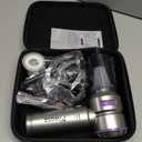 Handheld Vacuum Cordless, Car Vacuum Cleaner with Brushless Motor, Strong Suction Vacuum & Compressed Air Dusters with LED Light, Type C Port, Wireless Mini Portable Hand Vacuum Blower for Home, Pet (Silver)