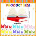 73 Pcs Butterfly Reading Bulletin Board Decorations Set Butterfly Classroom Decor Open Book Bulletin Board Cutouts for Classroom Back to School Party Wall Decor