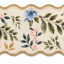 Front Door Mat Indoor Entrance - 2x4.3 Beige Colorful Floral Washable Layered Doormat Outdoor Entrance Porch Rug Non-Slip Boho Runner Rug for Kitchen Hallway Bedroom Laundry Room Porch Decor
