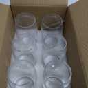 GLING [6 Pack - 16 oz.] Glass Can Shaped Cups Beer & Coffee Tumbler Glasses, Cordial Glasses, Cocktail Glasses