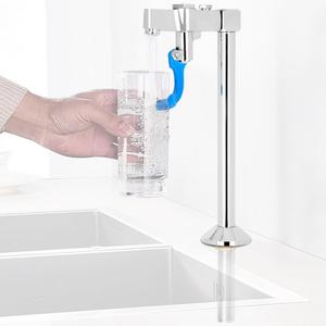 10-Inch Glass Filler Faucet for Cafes, Bars, Restaurants, Kitchens, Glass Filler Water Station with 3 Connector Adapter, G1/2NPT Male Shank 10-Inch Glass Filler Faucet for Cafes, Bars, Restaurants, Kitchens, Glass Filler Water Station with 3 Connector Adapter, G1/2NPT Male Shank