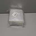 48 Packs Clear Plastic Small Envelope with Hook & Loop Closure 5 1/2 x 7 1/2 Ploy Envelope for Receipe/Check