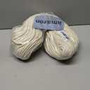 SOUJAP 328 Feet 5/16 Inch Cotton Rope, White Cotton Sash Cord, 8mm Thick Cotton Clothesline Rope for DIY, Decoration, Tie Down
