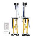 Adjustable Drywall Stilts 24-40 Inch Aluminum Alloy Stilts for Painting or Cleaning Yellow