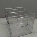 BINO | The Lodge Collection | Plastic Storage Bins - 2 Pack | Multi-Use Organizer With Built-In Handles | BPA-Free | for Pantry, Home, Fridge, and Freezer Organization