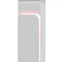 Brandable Kiosk Floor Stand for Displays  with Custom Branding Panel & LED Lights VESA 75x75 100x100 Monitor TV Tablet Displays  Lockable Secure (ADD-VFSKLED)