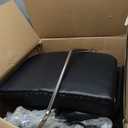 Artist hand Hydraulic Barber Chair Salon Chair for Hair Stylist Tattoo Chair Shampoo Salon Equipment, Solid Black 