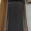 Walking Treadmill Pad, Under Desk Walking Mat with Incline for Home and Office, 2.5HP Low Noise Treadmill with Remote Control, Compact Design Walking Jogging Running Machine (Black-RB)