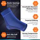 Ankle Brace for Women & Men - Compression Socks 20-30mmHg, Achilles Tendonitis, Plantar Fasciitis Relief, Sprained Ankle, Heel Spurs, Foot Swelling & Fatigue, Arch Support (1 Pair)