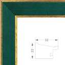 Suede 20x28 Frame - Single Frame, Elegant Green 20 x 28 Poster Frame, 20x28 Picture Frame for Artwork, Puzzles, Photos, and Movie Posters