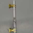 homdiy 10 Pack 5 Inch Marble Cabinet Pulls, White Marble Grain Kitchen Cabinet Handles Gold and White Dresser Drawer Pulls (5 inch (128mm) hole center)