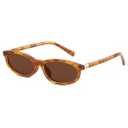 ELITERA Retro Polarized Sunglasses for Womens Men - Trendy Sunnies UV Protection Lightweight Vintage Sun Glasses(Yellowleopard frame tea lens, 52mm)