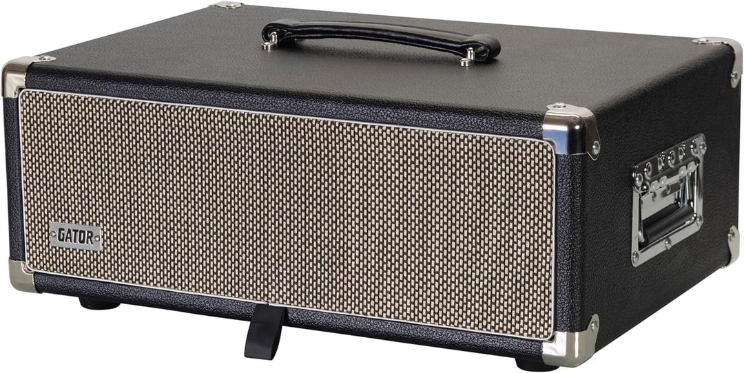 Gator Cases Retro Series Vintage Amp Rack Case; 3U Black (GR-RETRORACK-3BK)