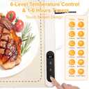 Extra Large Warming Mat for Food, (42"x15") Food Warming Mat with Countertop Insulation Pad, 6 Level Temperature & 6 Hours Timer, Silicone Food Heating Pad, Warming Trays for Buffets Party, Beige