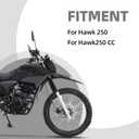 Dirt Bike Plastics Kit for Hawk 250,Fairing Body Work Fender Sets with Fuel Tank Guard for Hawk 250cc - Imitation Carbon Fiber
