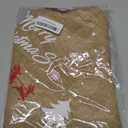 Burlap Christmas Tree-Skirt Fall Decorations - 30 Inch Vintage Rustic Farmhouse Holiday Indoor Decor White Snowflake Reindeer Deer New Santa Wedding Party Jute Tree Skirt