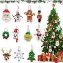 Christmas Ornaments Building Set, 11-in-1 Christmas Tree, Wreath, Santa, Reindeer, Gingerbread, Polar Bear, Snowflake, 2025 Xmas Holiday Stocking Stuffer Toys Gifts for Kids Boys Girls