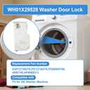 Upgrade WH01X29528 Washer Door Lock Compatible with GE General Electric Washing Machine Clothes Washer Lid Lock Door Latch Switch, Replacement AP6985313, EAP12749276, 4958749, PS12749276, PD00060769