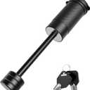 RETRUE Trailer Tongue Coupler Lock, Dia 1/4 Inch, 3-1/2 Inch Span Trailer Latch Lock for Latch-Type Coupler, Tow Boat RV Truck Car's Black (1 Pack)