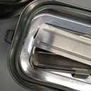 Blockhtte Stainless Steel Lunch Box for Adults I 47oz I Bento Box 3 Compartments with free Sealing, Leak-Proof Container, Metal Lunchbox for Travel, Work, Eco-Friendly Meal Storage Solution