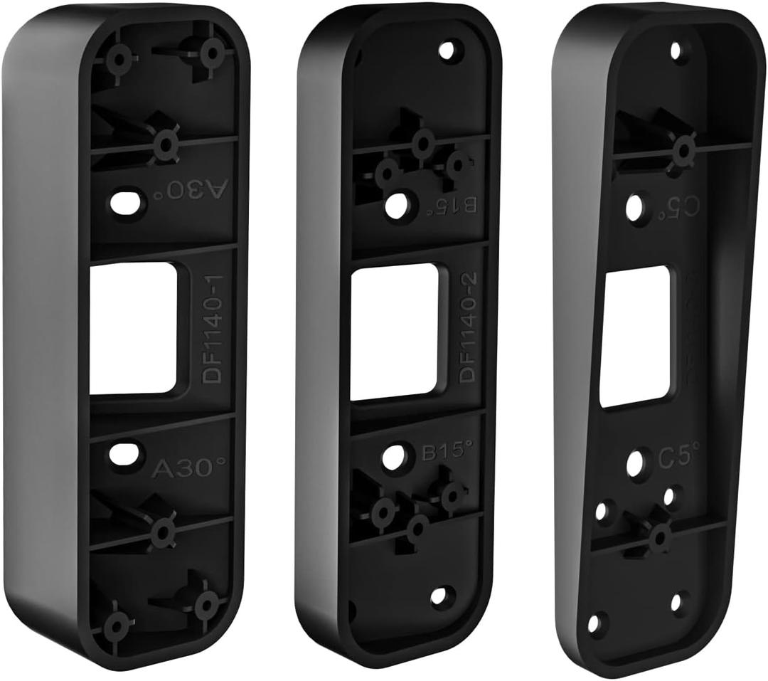 Adjustable Doorbell Angle Mount for Blink Video Doorbell 1st Gen and for REOLINK Video Doorbell WiFi Camera (30+15L/R+5Up/Down Corner Wedge)