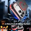 DEERLAMN Strong Magnetic Case for iPhone 17 Pro Max 6.9-Inch,[Compatible with Magsafe][Military Grade Drop Protection] Translucent Matte Shockproof Protective Phone Cover-Frosted Red