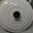 Enameled Cast Iron Dutch Oven Pot with Lid, for Sourdough Bread Baking, Round Dutch Ovens, 6 Quart, White